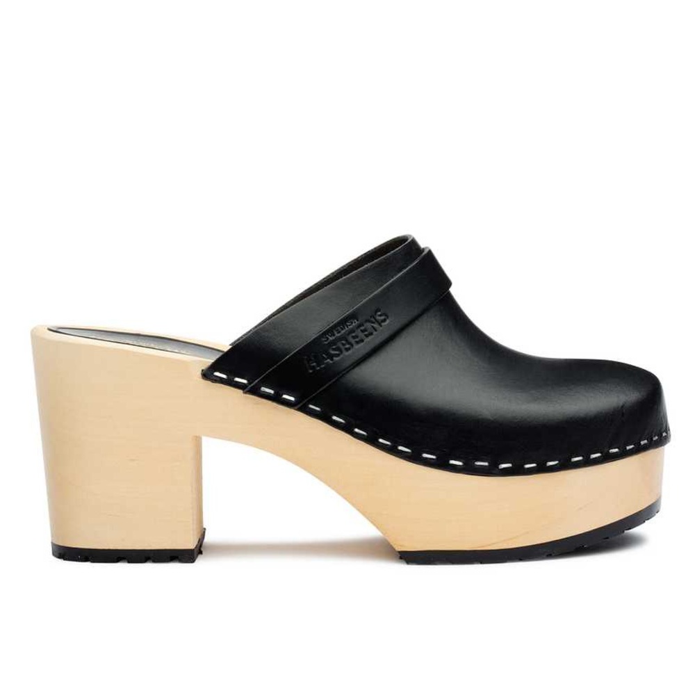 Brand new in box Swedish Hasbeens Louise Clog - 39 - Black